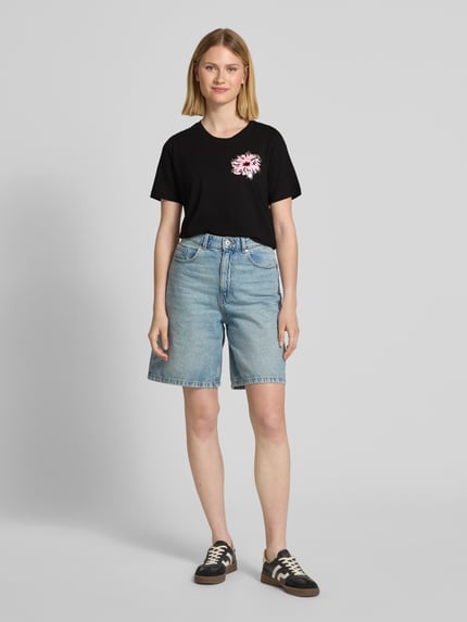 s.Oliver RED LABEL Regular fit T-shirt van puur katoen BLACK - 1