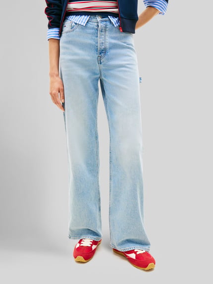 Tommy Jeans Wide & Loose Fit Jeans aus Baumwoll-Mix Modell 'CLAIRE' Jeansblau 4