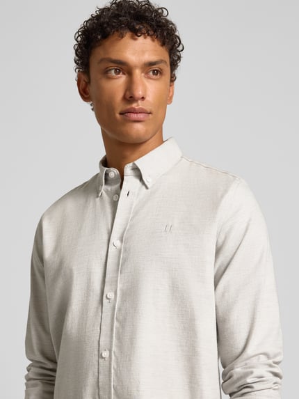 Les Deux Regular Fit Freizeithemd mit Button-Down-Kragen Mittelgrau 3