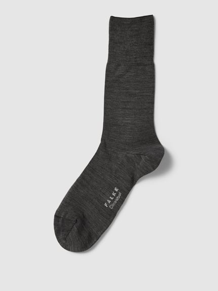 FALKE Sokken met wol, model 'ClimaWool' Antraciet - 1