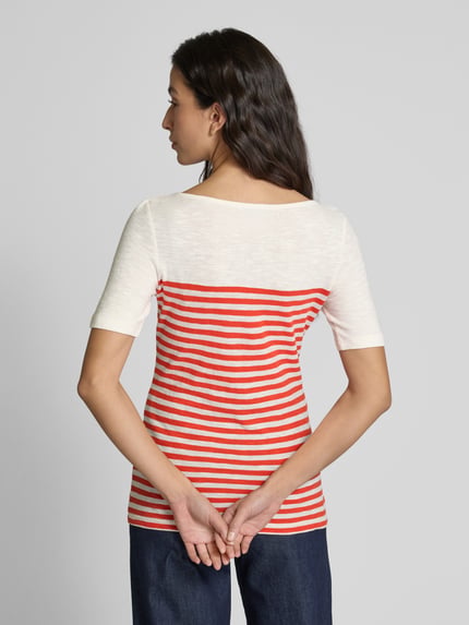 Marc O'Polo T-shirt o kroju regular fit z czystej bawełny Pomarańczowy 5