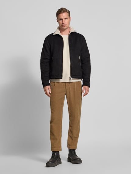 Jake*s Studio Men Jacke mit Reißverschlusstaschen Black 1