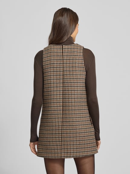 Tommy Hilfiger Sukienka casualowa o dopasowanym kroju z czystej wełny Camel 5