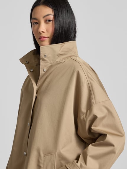 Tommy Hilfiger Loose Fit Jacke aus Baumwoll-Mix Beige 3