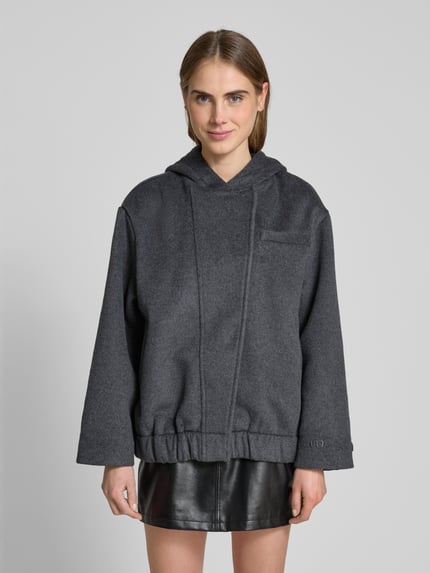LeGer Wolljacke mit Brusttasche Modell 'Caja' - LeGer Studio Kollektion Hellgrau 4