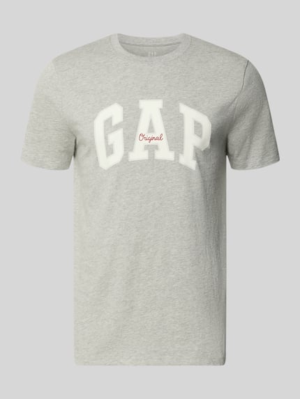 T-Shirt mit Logo und Rundhalsausschnitt Shop The Look MANNEQUINE