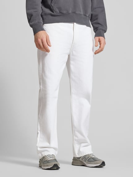 Levi's® Straight Fit Jeans aus reiner Baumwolle Modell '565' Weiss 4