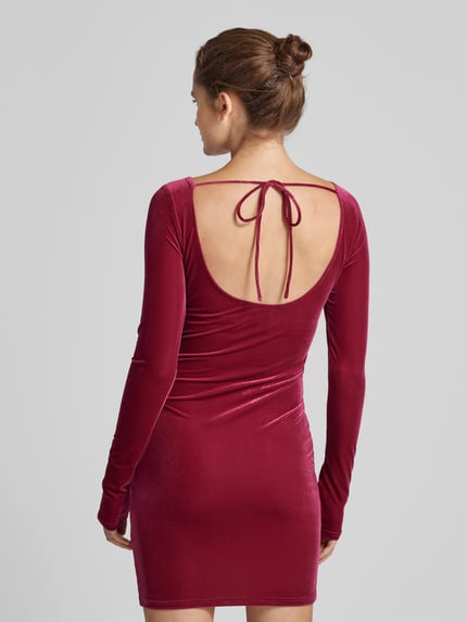 REVIEW X GNO REVIEW x GNO - Minikleid in rückenfreiem Design Kirsche 5