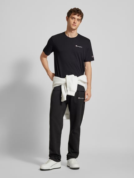 Champion T-Shirt mit Label-Print Black 1