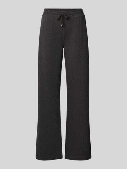 Wide leg sweatpants van katoenmix Shop The Look MANNEQUINE