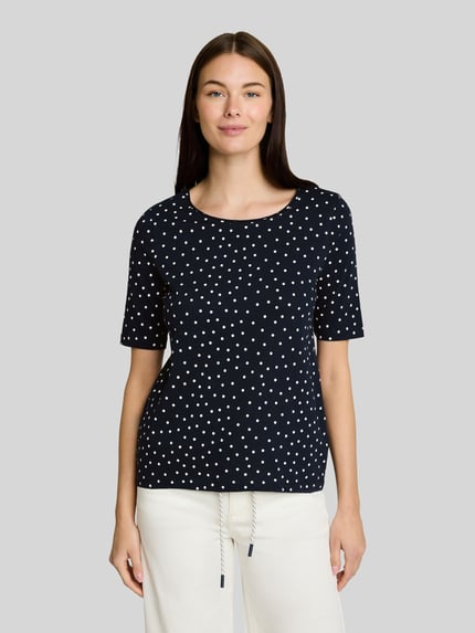 Tom Tailor Regular Fit T-Shirt aus reiner Baumwolle Marine 4