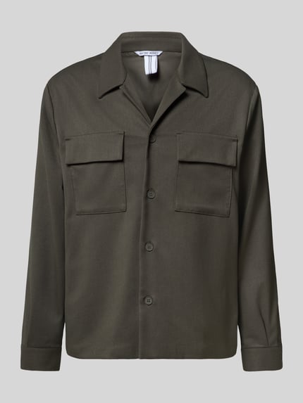 Antony Morato Regular Fit Hemdjacke mit Reverskragen Oliv 2