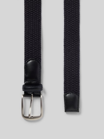 Produktfoto, Gürtel met doornsluiting van MCNEAL, herenriem van elastische materiaalmix, klassiek kabelpatroon, riembreedte 3,5 cm