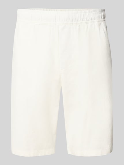 Straight Fit Shorts mit Gesäßtasche Shop The Look MANNEQUINE