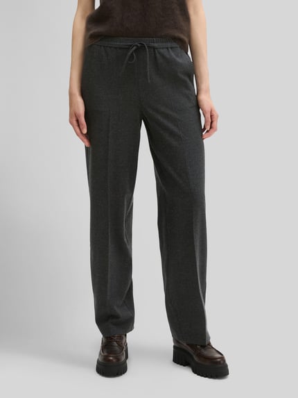 Marc O'Polo Regular Fit Jogpants mit Bügelfalte Anthrazit 4