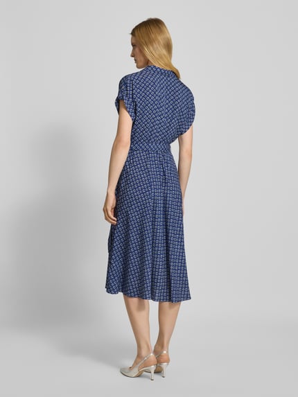 Lauren Ralph Lauren Wickelkleid mit V-Ausschnitt Modell 'FRATILLIO' Hellblau 5