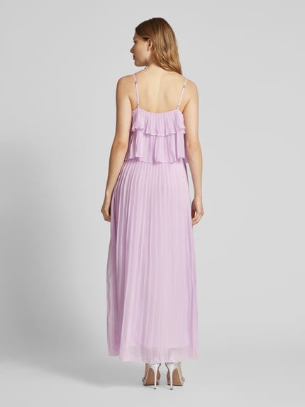 VILA Fließendes Maxikleid mit Volants Modell 'CHIFFON' Rosa 5