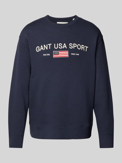 GANT Sweatshirt mit Label-Stitching Marine 2