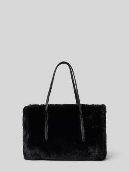 Produktfoto, Handtasche aus echtem Leder Modell 'NOELLE' von Abro, Bontlook in zwart, Hoofdvak met magneetsluiting, smalle schouderband, lange draagband, twee ritsvakken binnenin, Breedte 28 cm, Lengte 20 cm, Diepte 15 cm, schouderbandlengte 38 cm