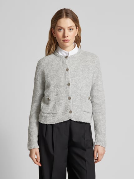 Rich & Royal Cardigan mit Woll-Anteil Mittelgrau 4