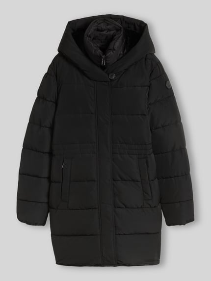 Tom Tailor Steppmantel mit Kapuze Black 2