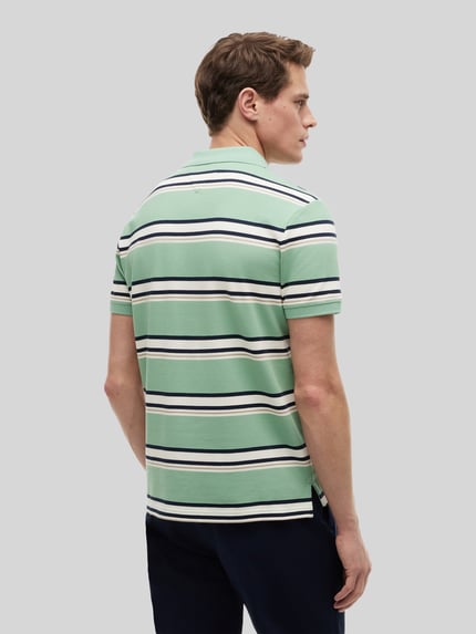 Tommy Hilfiger Regular Fit Poloshirt aus Baumwoll-Mix Hellgruen 5