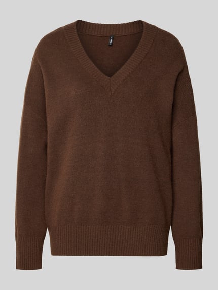 Regular fit gebreide pullover met wol, model 'MARI' Shop The Look MANNEQUINE