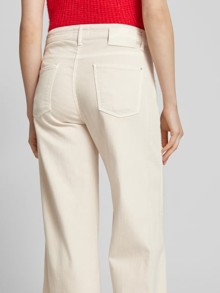 CAMBIO Wide leg jeans in 5-pocketmodel, model 'PALAZZO PATCH' Zand - 3