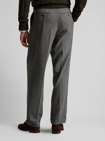 Polo Ralph Lauren Relaxed Fit Bundfaltenhose aus Wolle mit Bundfalte Hellgrau Melange 5