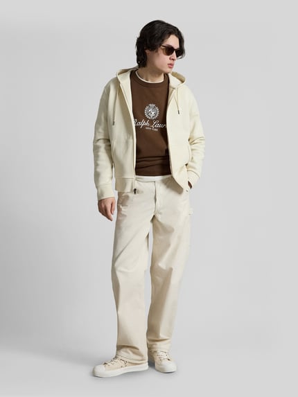 Polo Ralph Lauren Regular Fit Sweatjacke aus Baumwoll-Mix Sand 1