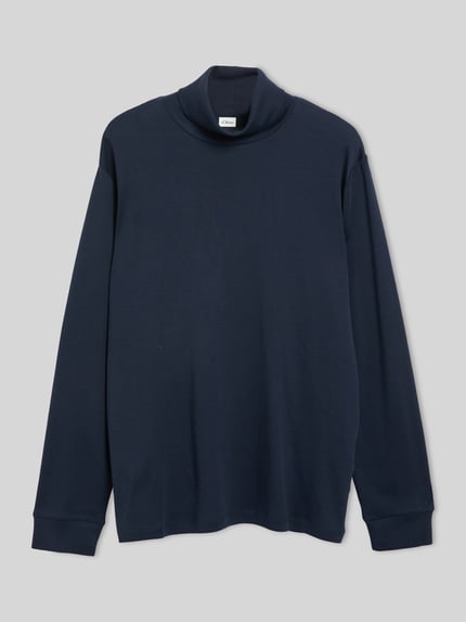 s.Oliver RED LABEL Langarmshirt mit Rollkragen Jersey Marine 2