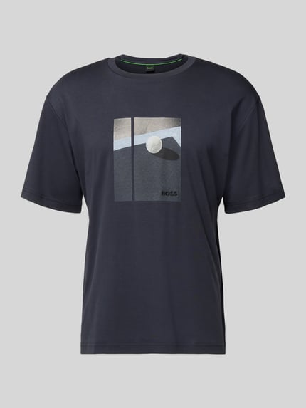 T-shirt o kroju relaxed fit z czystej bawełny model ‘JOIN’ Shop The Look MANNEQUINE