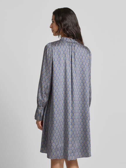 JOOP! Knielanges Kleid mit Schlüssellochausschnitt Hellblau 5