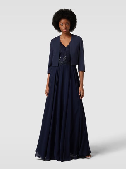 Vera Mont Bolero mit 3/4-Arm Dunkelblau 1