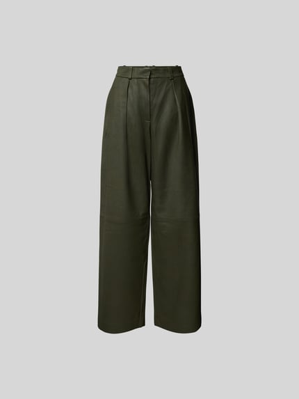 Remain Leren broek met achterzakken Lichtgrijs - 2