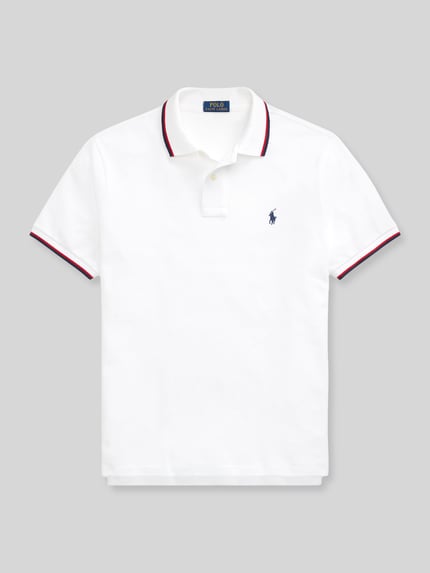 Polo Ralph Lauren Koszulka polo o kroju regular fit z czystej bawełny z paskami w kontrastowym kolorze Biały 2