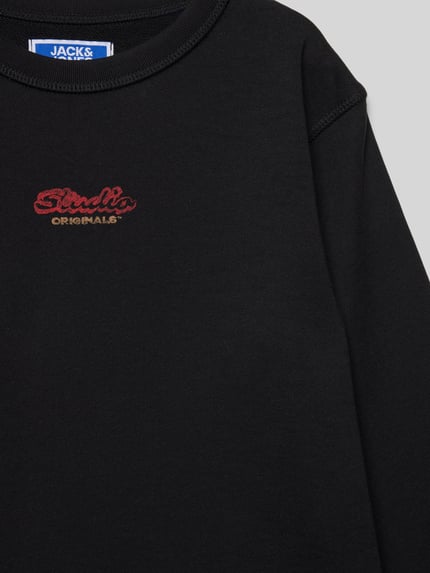 JACK & JONES Sweatshirt mit Rundhalsausschnitt Modell 'JORRETIRO' Black 2