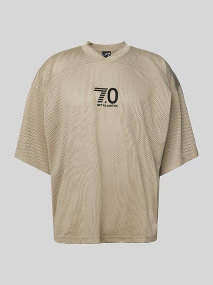 EA7 Emporio Armani Trikot mit Statement-Stitching Modell 'TRAIN 7.0' Beige 2