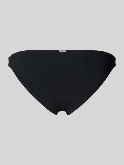 Produktfoto, Slim Fit Bikini-Hose mit Logo-Detail Modell 'Aleria' von Banana Moon, czarny, elastyczna mieszanka materiałów