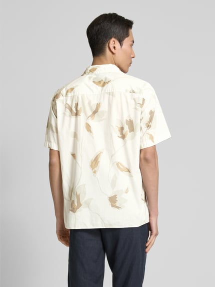 JACK & JONES Premium Regular Fit Freizeithemd mit Resortkragen Modell 'PALERMO' Offwhite 5