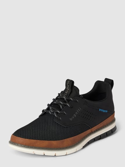 bugatti Sneaker mit Label-Print Modell 'Sandman' Black 1