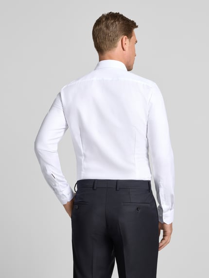OLYMP No. Six Super Slim Fit Businesshemd mit Kentkragen Weiss 5