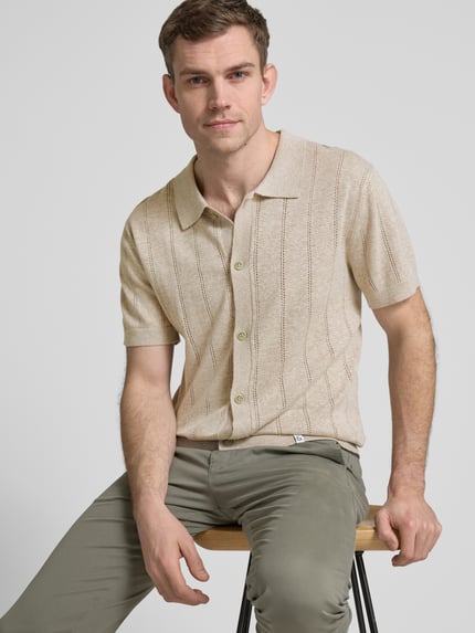 Colours & Sons Regular fit vrijetijdsoverhemd met halflange mouwen Beige - 3