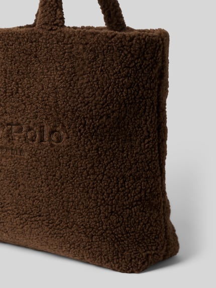 Marc O'Polo Shopper mit Teddyfell-Optik Dunkelbraun 3