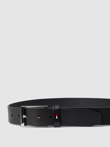 Tommy Hilfiger Ledergürtel mit Dornschließe aus Metall Modell 'LAYTON LEATHER' Black 2