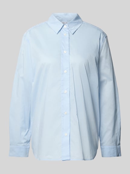 Samsøe Samsøe Regular Fit Bluse mit Kentkragen Modell 'SANOS' Hellblau 2