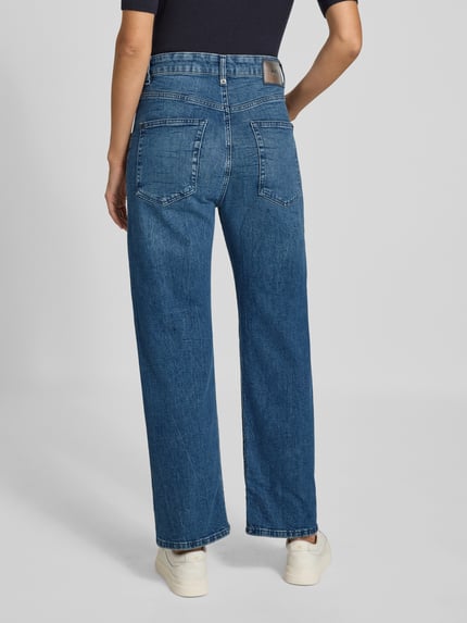 MAC Jeans mit Ziersteinbesatz im 5-Pocket-Design Blau 5