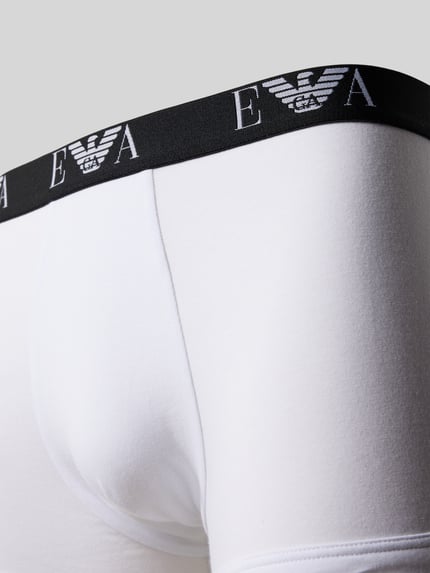 Emporio Armani Trunks im 3er-Pack mit Logo-Bund Weiss 2