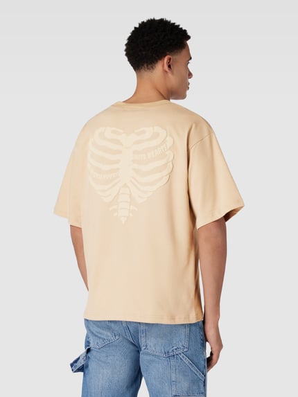 NO BYSTANDERS® T-Shirt mit lockerer Passform und Rundhalsausschnitt Sand 5