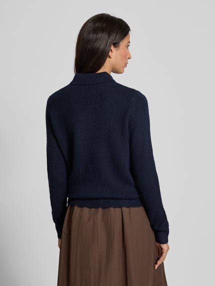 Christian Berg Woman Regular Fit Strickpullover mit Woll-Anteil Dunkelblau 5